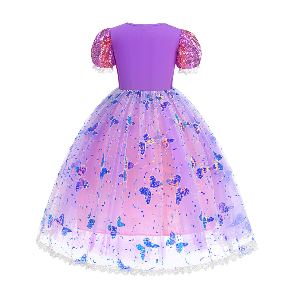 Girl Rapunzel Dress LED Light  - Baby Q Clothing のレビューと価格